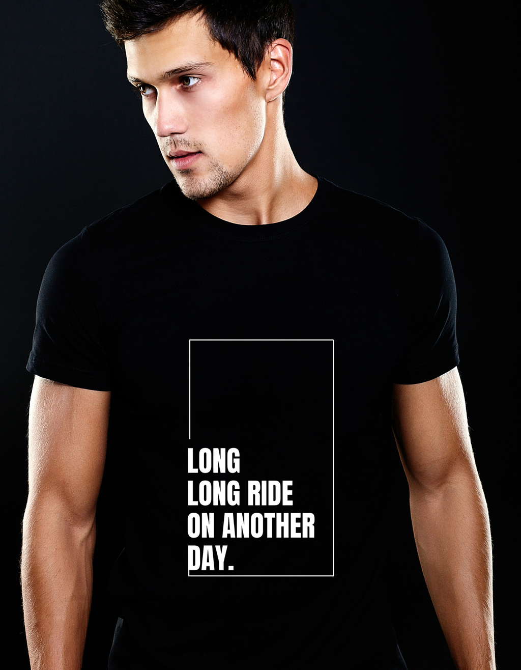 Long Ride Black T-Shirt