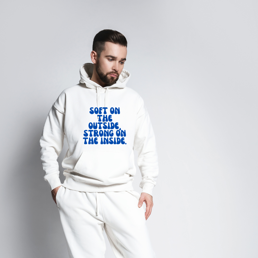 Unisex Hoodie with Blue Quote